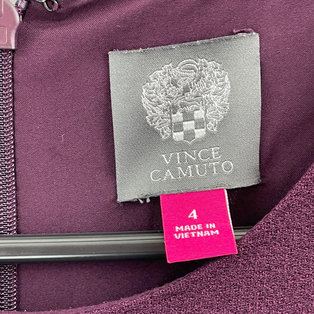 Vince Camuto | Bow sleeve | Shift dress | Plum